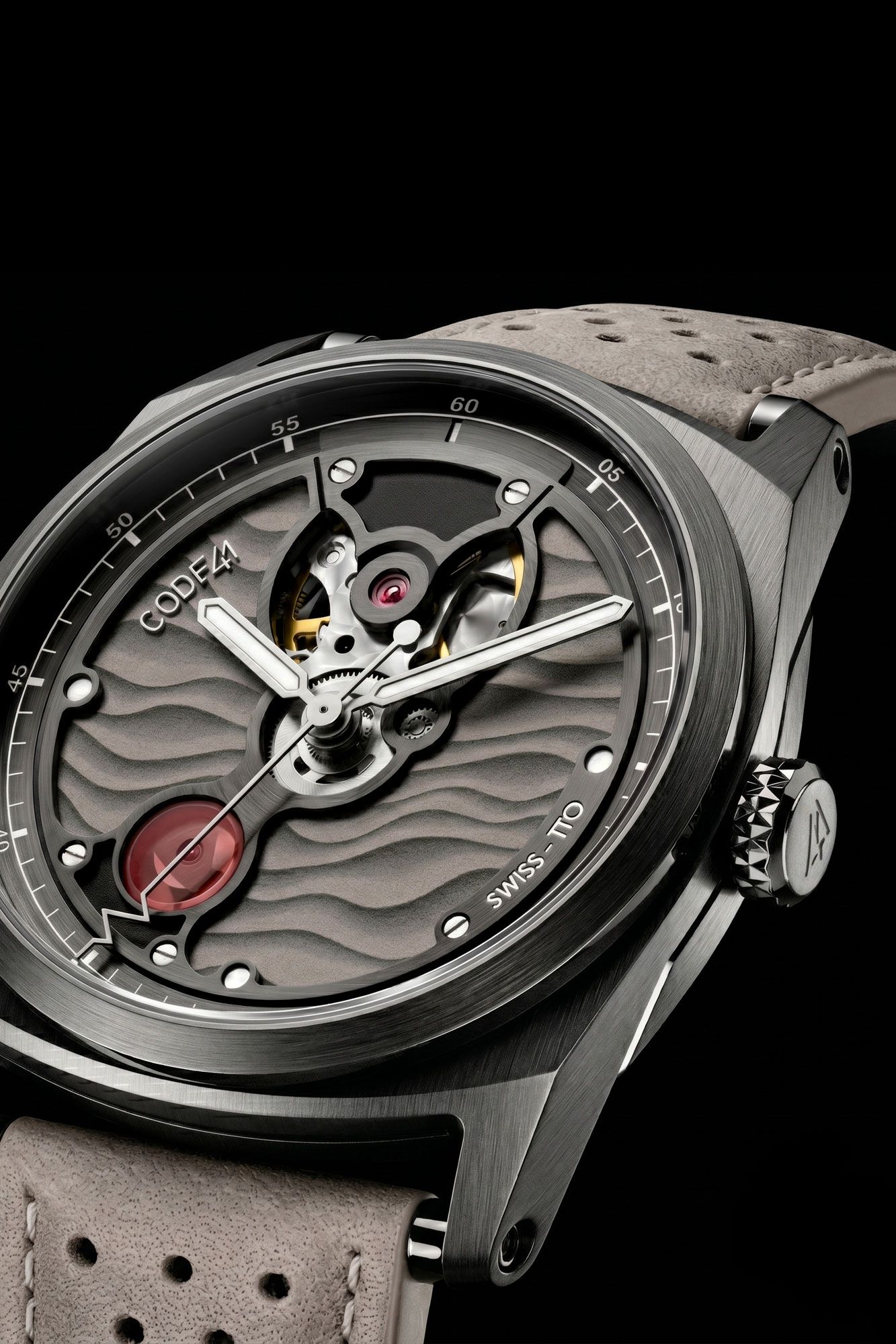 時計 request order watch CODE41 Open Heart: automatic open-heart watch with Swiss movement