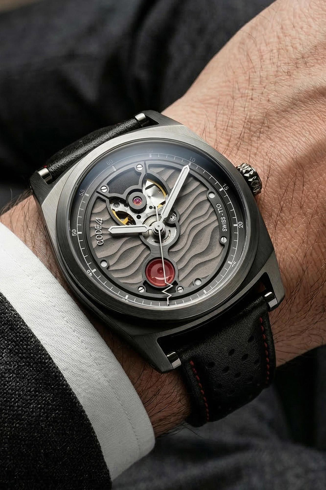 CODE41 Open Heart: automatic open-heart watch with Swiss movement