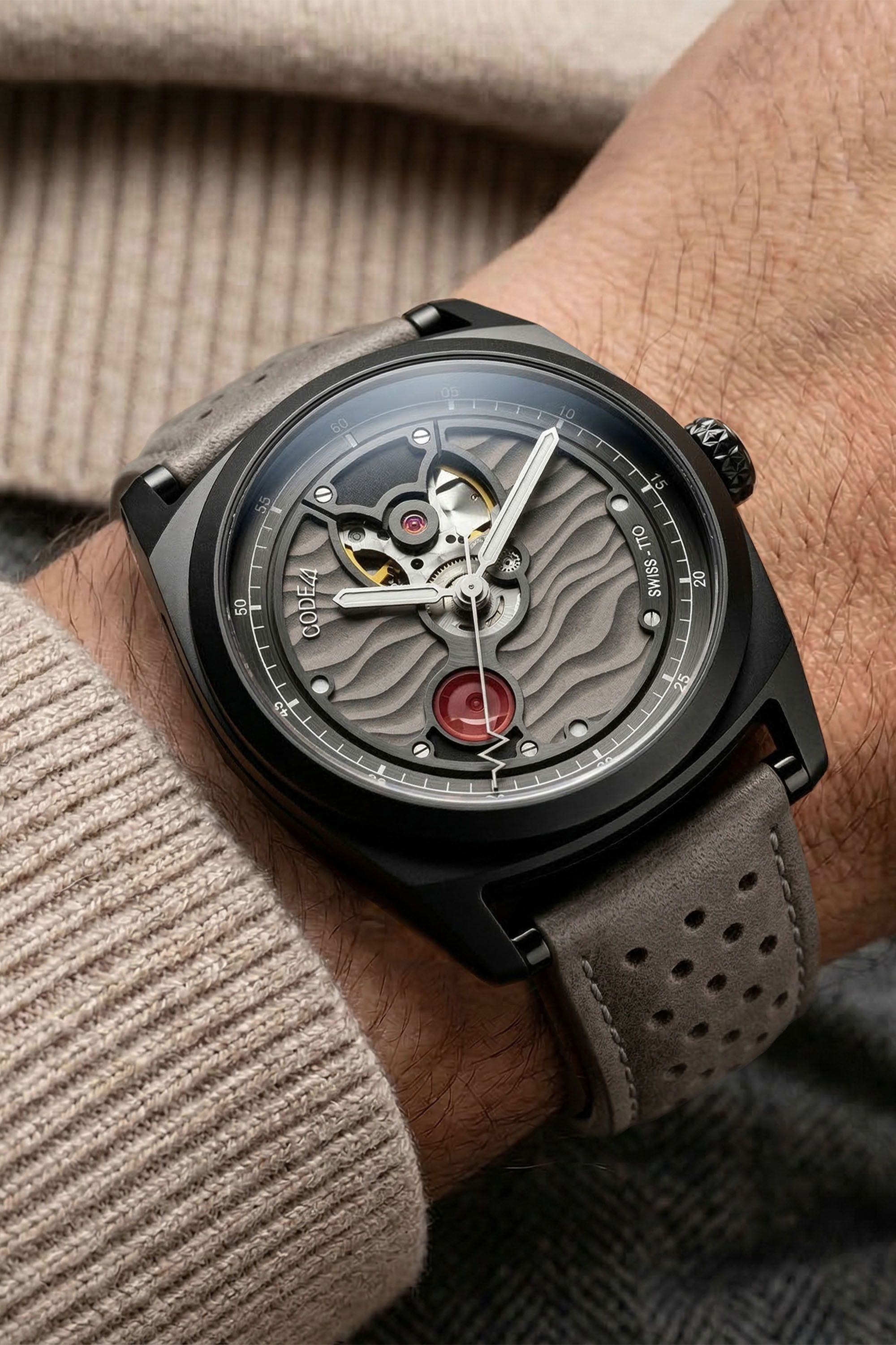 CODE41 Open Heart: automatic open-heart watch with Swiss movement