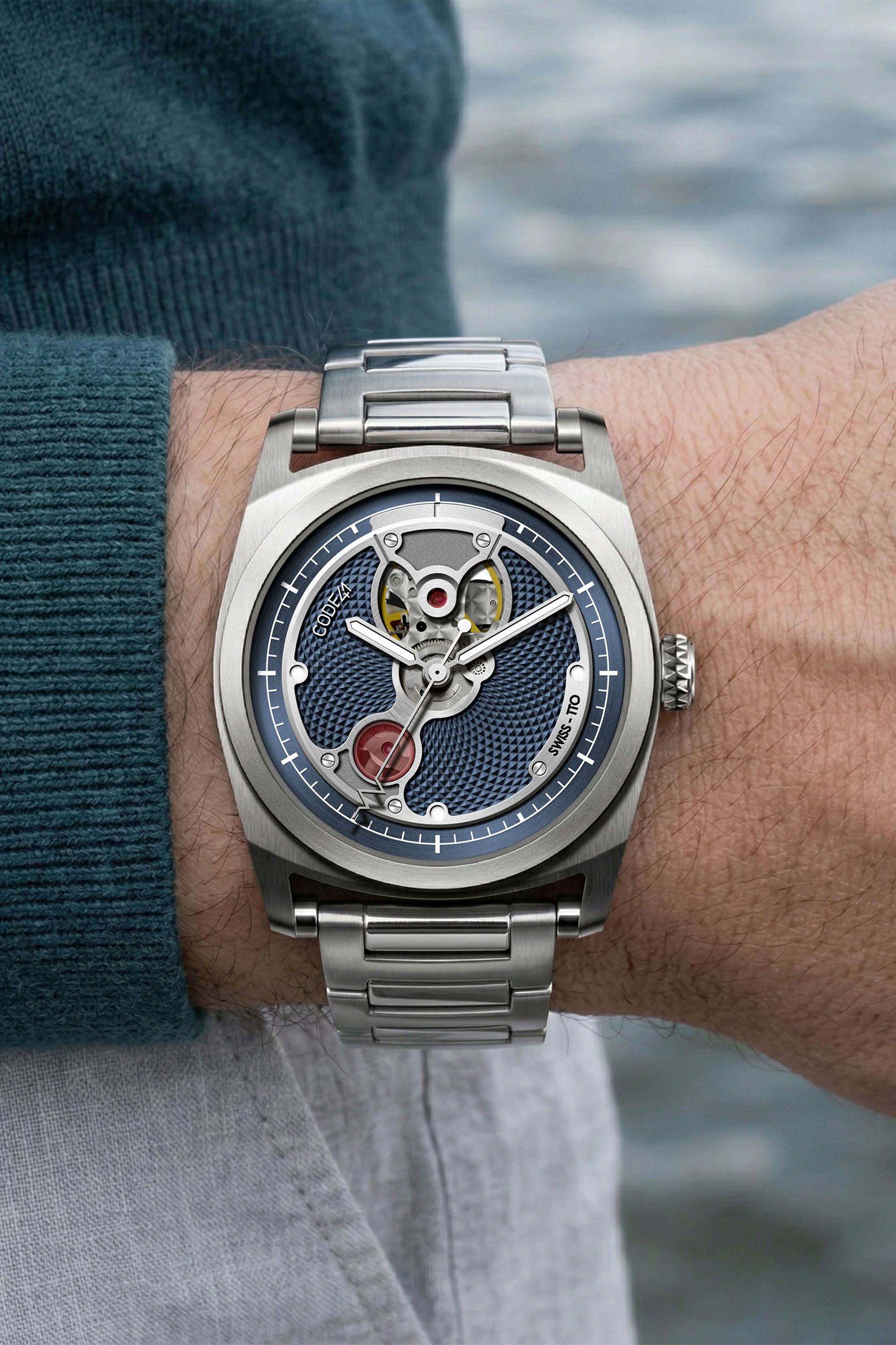 CODE41 Open Heart: automatic open-heart watch with Swiss movement