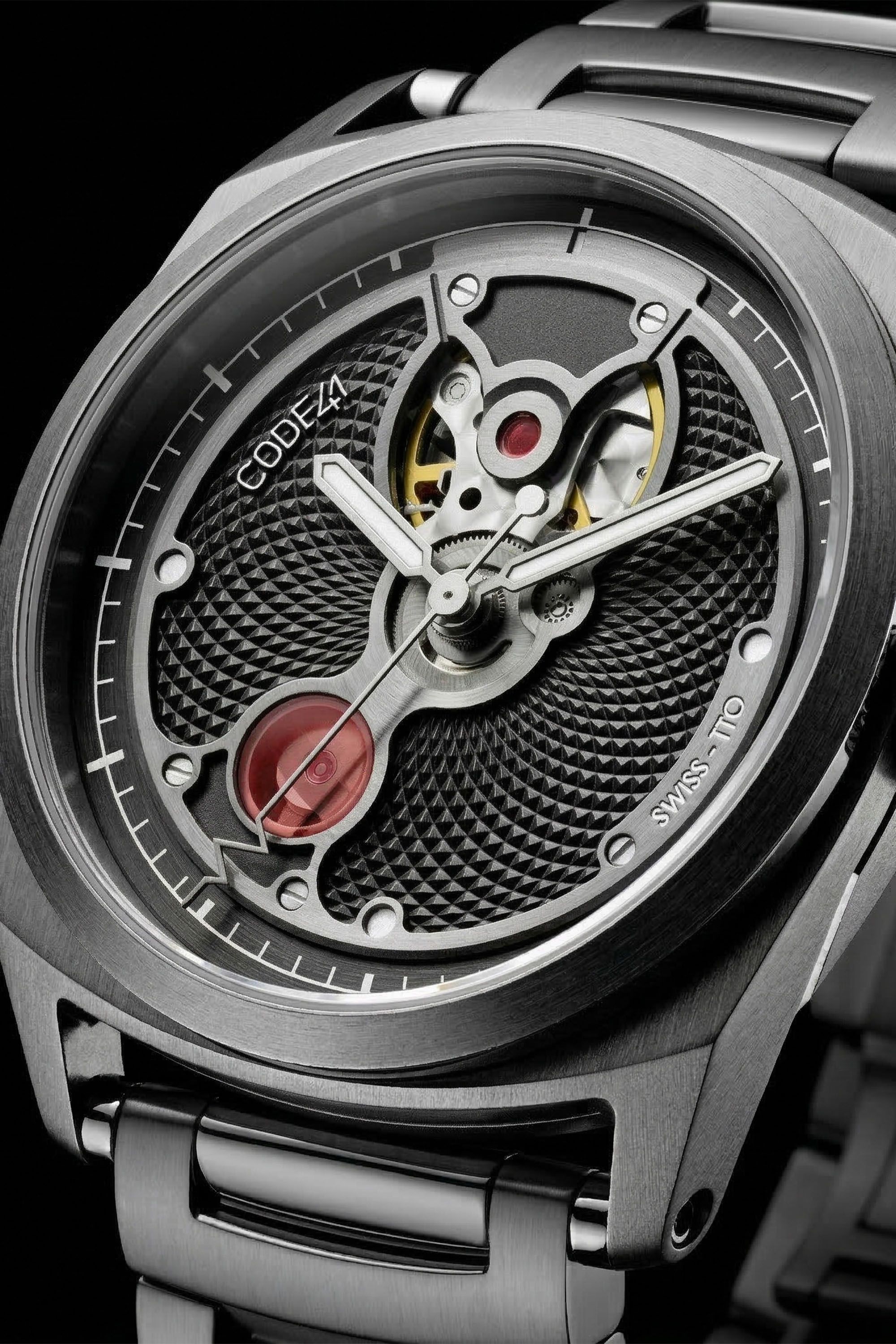 CODE41 Open Heart: automatic open-heart watch with Swiss movement