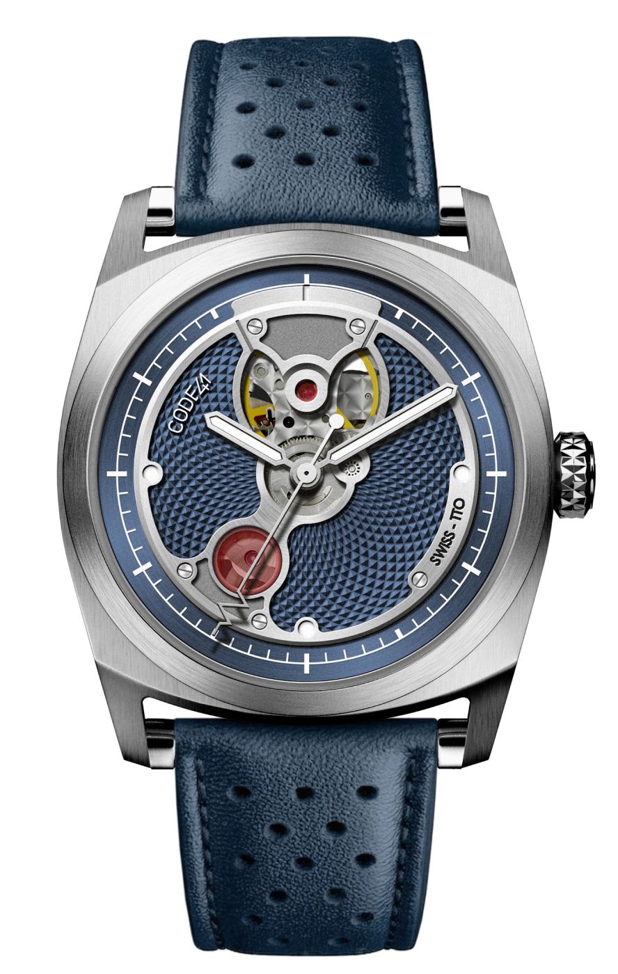 CODE41 Open Heart: reloj automático open heart con movimiento suizo