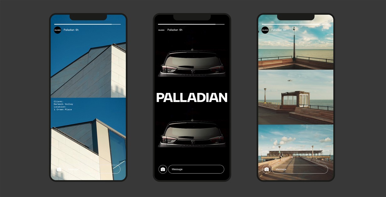 Palladian brand identity Studio Parallel