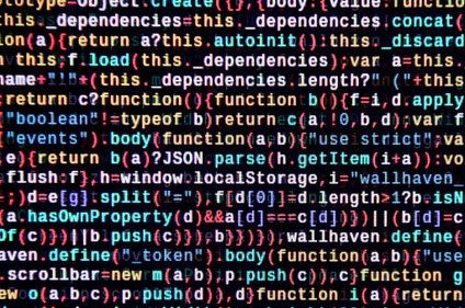 Code in different colours is depicted.