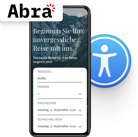 Barrierefreie mobile Buchungsoberfläche mit Eye-Able