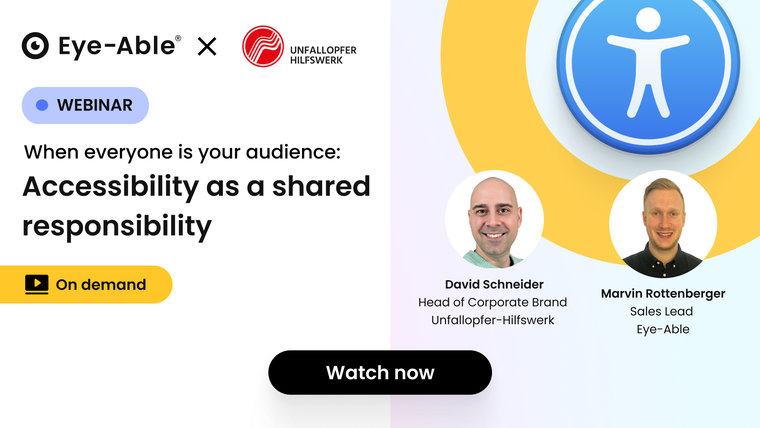 When everyone is your audience: accessibility as a shared responsibility, watch now