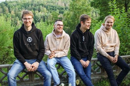 Die Gründer von Eye-Able: Tobias Greiner, Chris Schmidt, Eric Braun und Oliver Greiner.