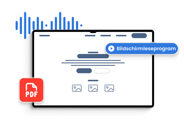 Screenreader-Vorschau für barrierefreie PDF-Inhalte
