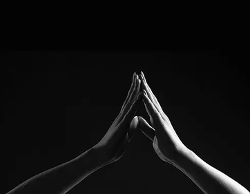 Two hands that touch each other