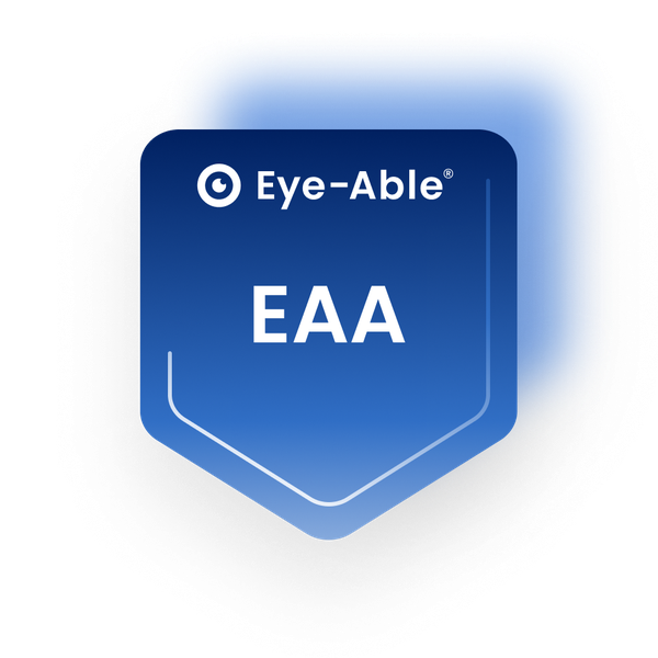 Eye-Able Konformitäts-Badge für EAA
