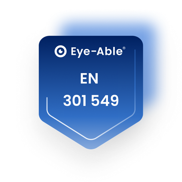 Eye-Able compliance badge for EN 301 549