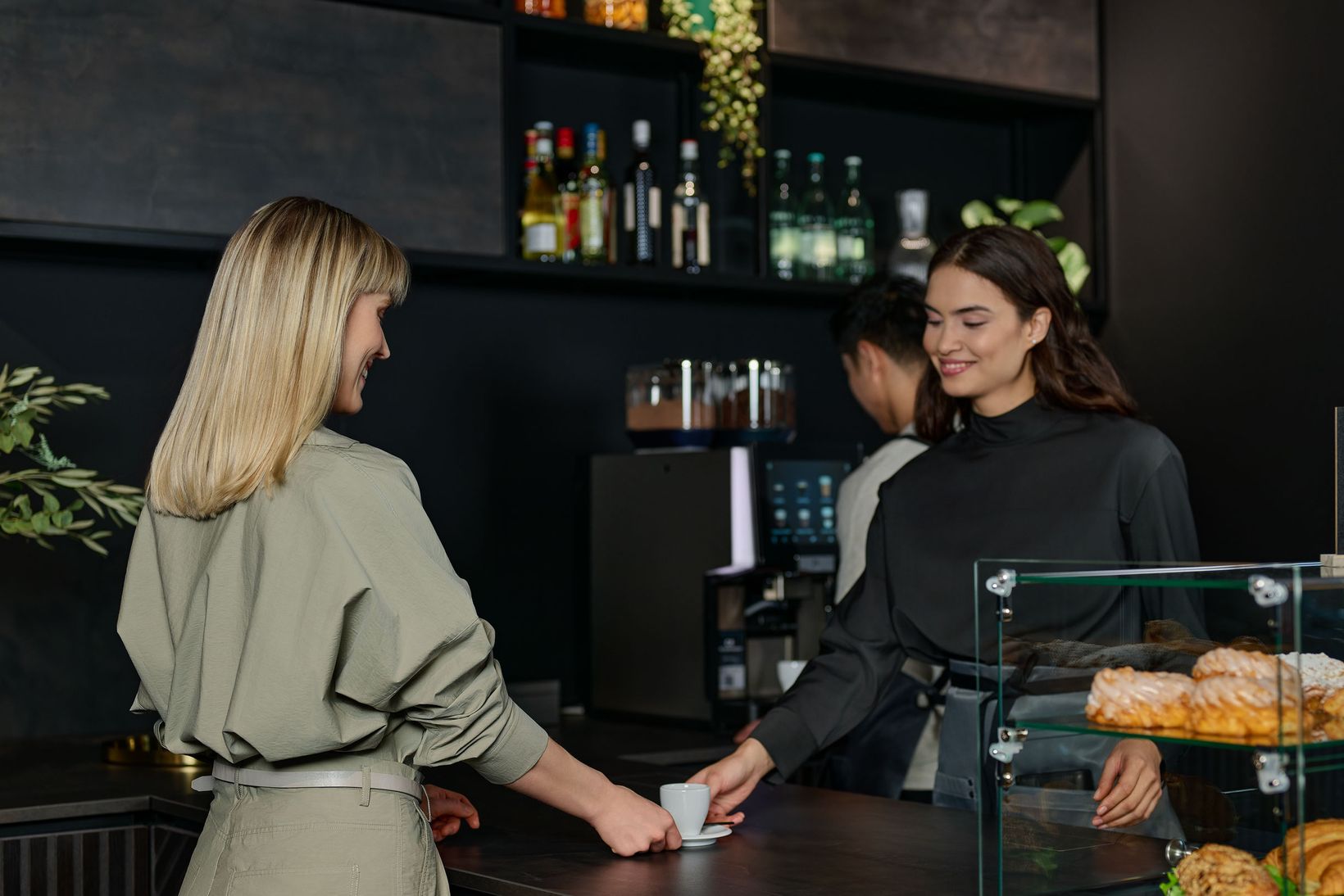 Coffee shop with several people