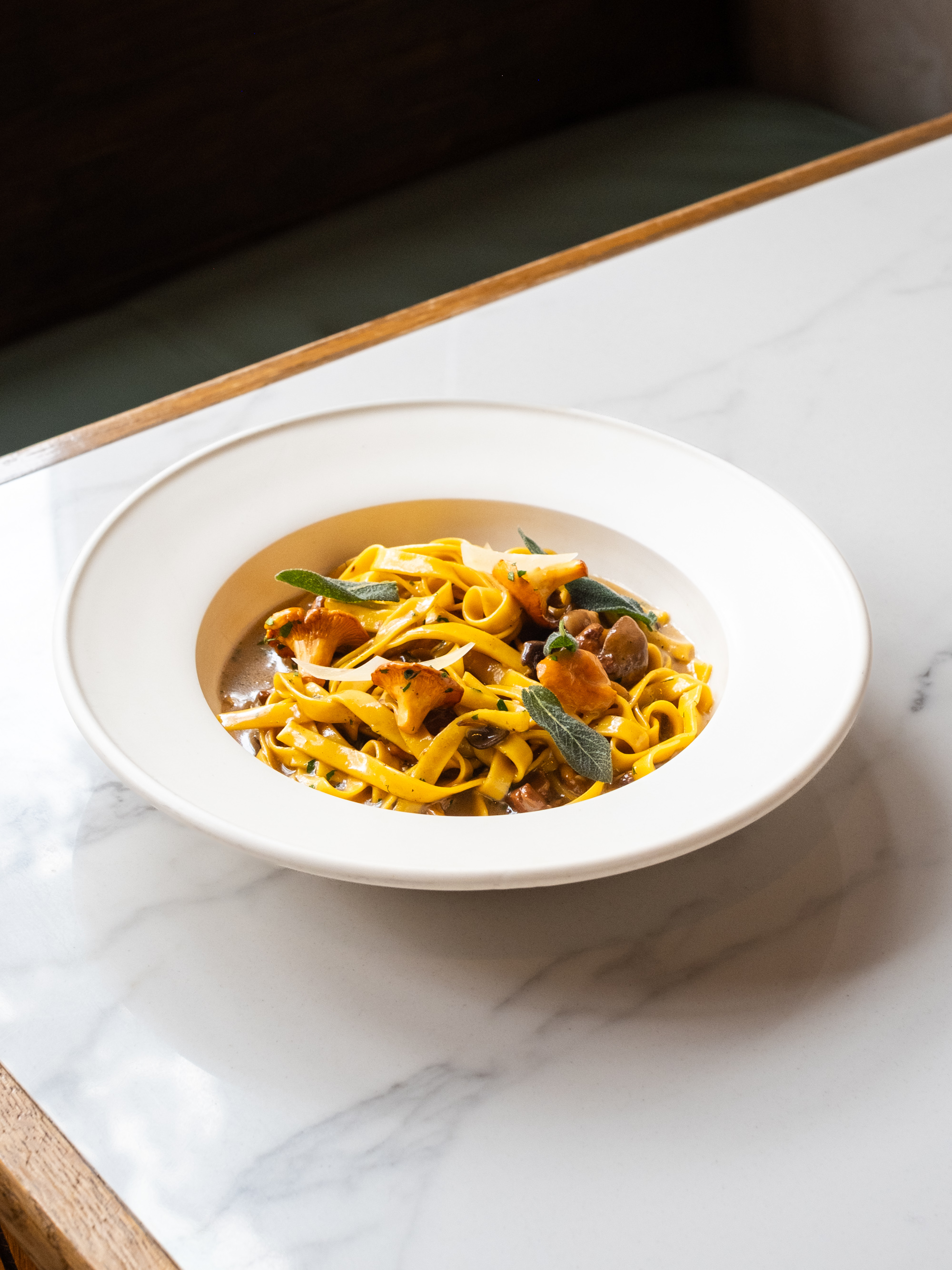 mushroom tagliatelle