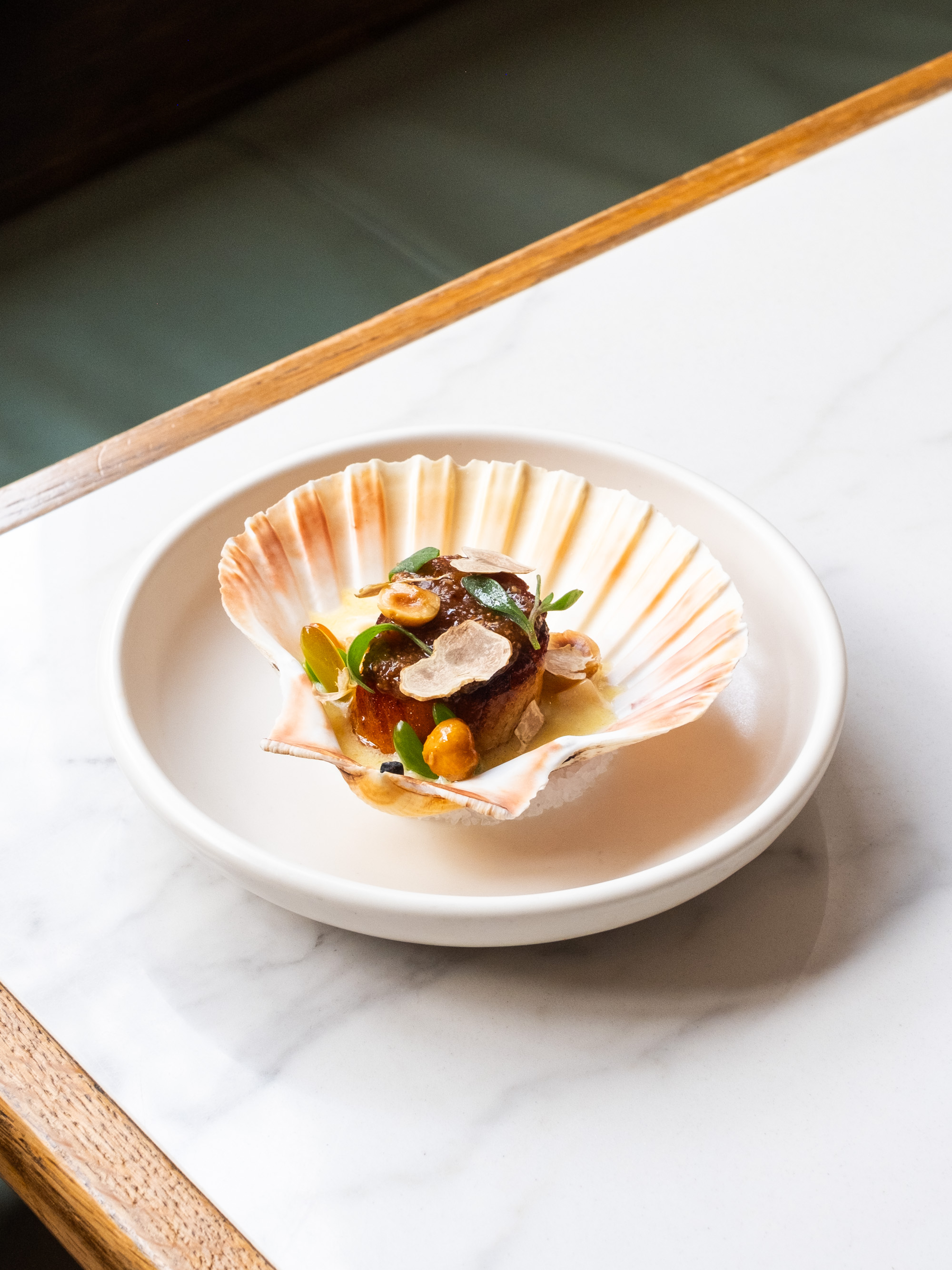 scallops truffle menu