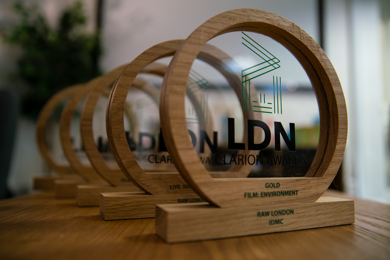 Raw London win 5 Gold awards for CSR at EVCOM Clarion Awards 2019