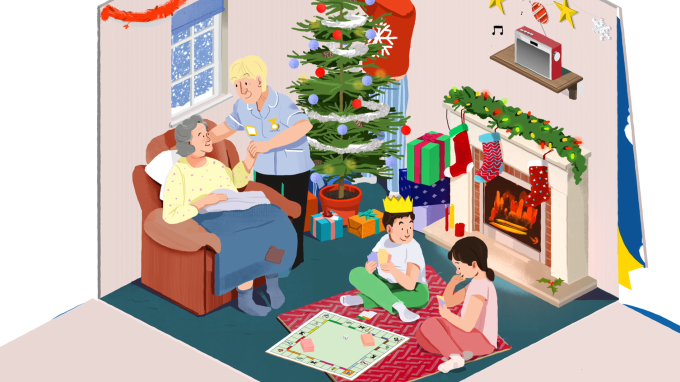 Raw London launches Christmas animation for Marie Curie