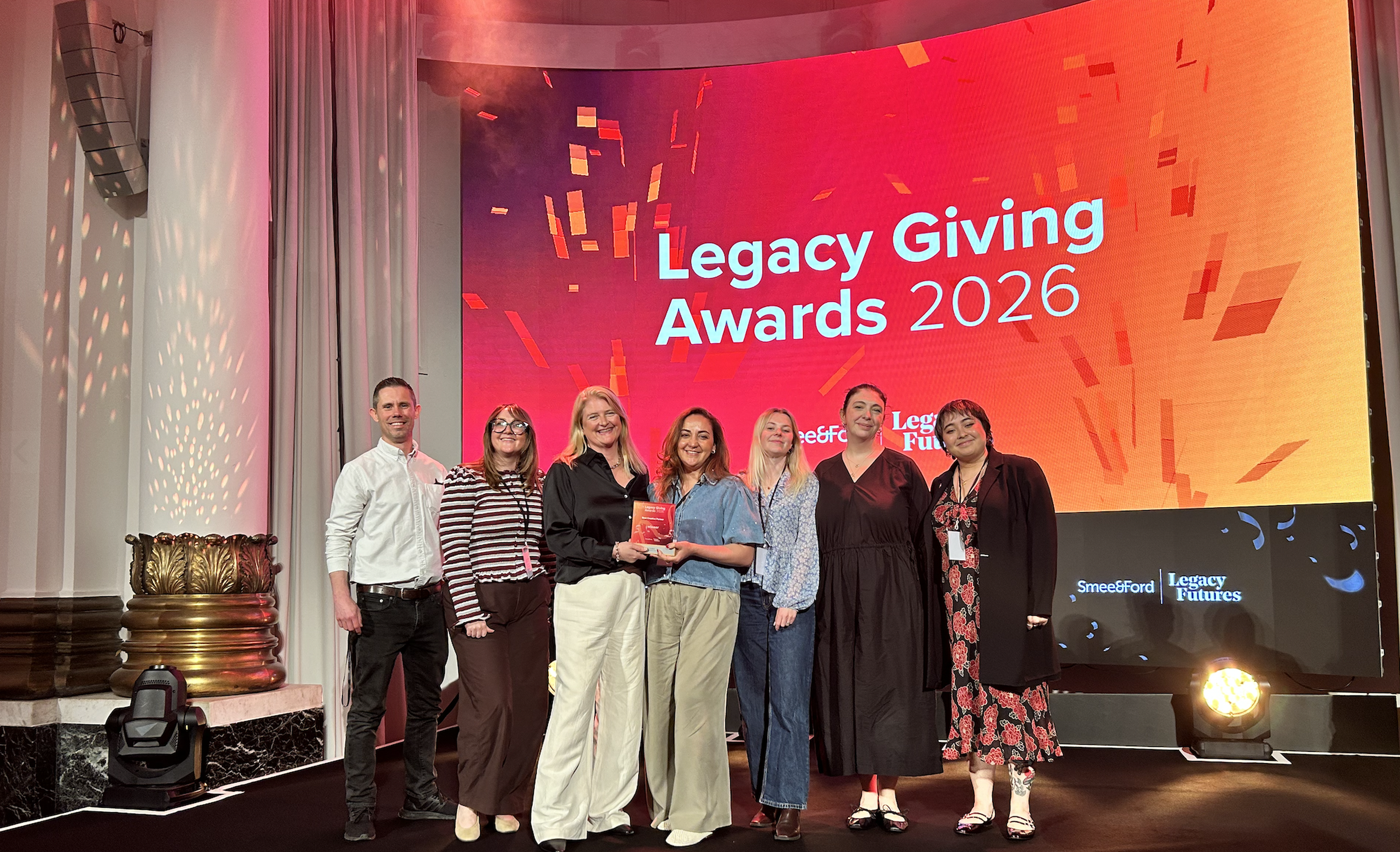 RAW London wins Best Creative Partner at Smee & Ford Legacy Giving Awards