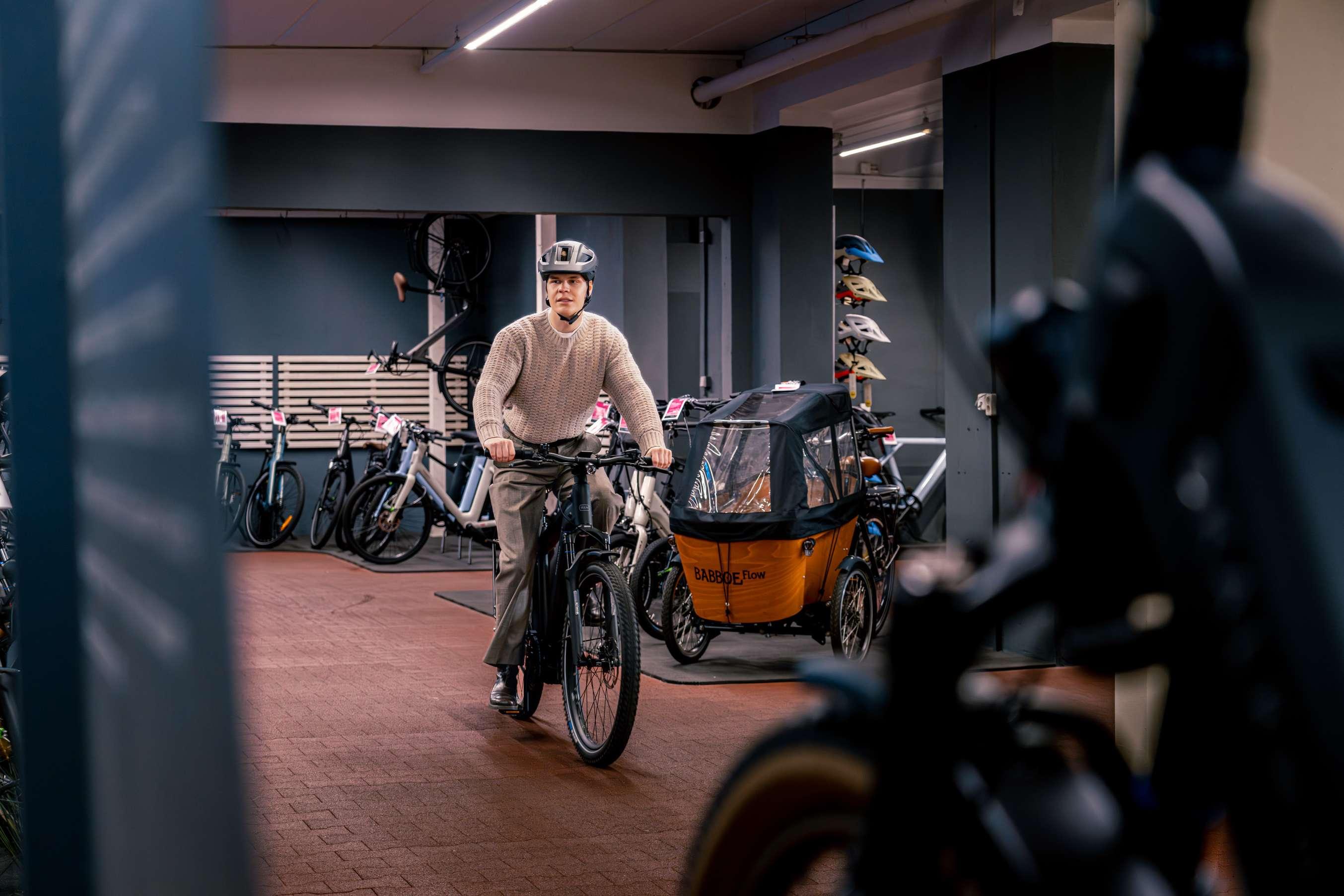 E-Bike Probefahrt in einer Little John Bikes Filiale