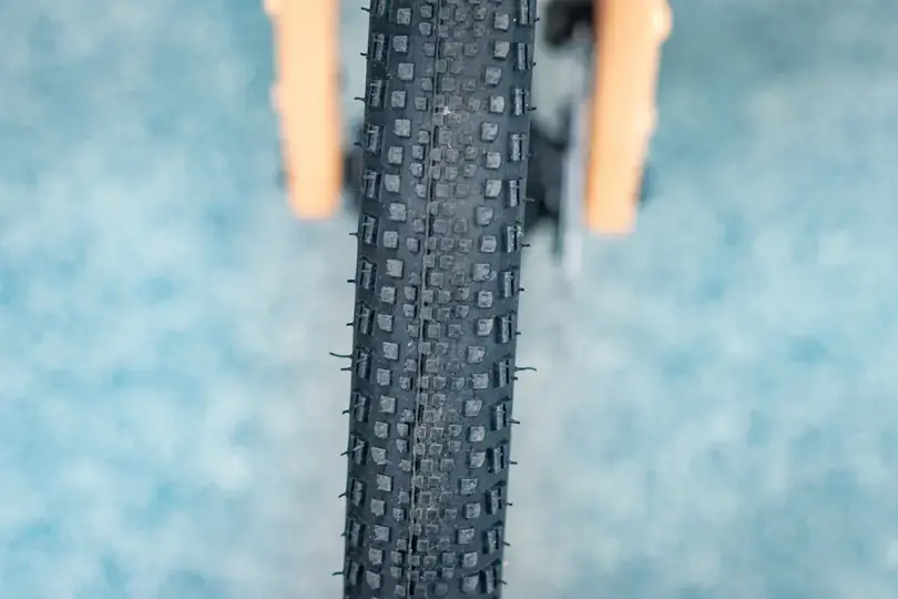 Gravelbike Reifen in der Detail Ansicht