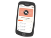 A smartphone displaying the KRUU mobile app interface for the Audio Guestbook feature, showing a list of recorded voice messages.