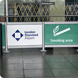 London Stansted Airport smoking area