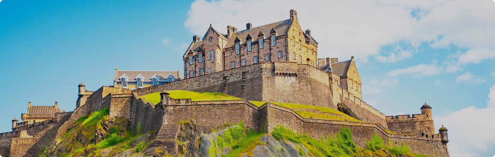 Edinburgh Castle on a hill