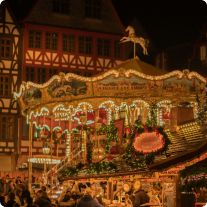 Carousel at night time