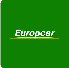 Green background with text that says Europcar