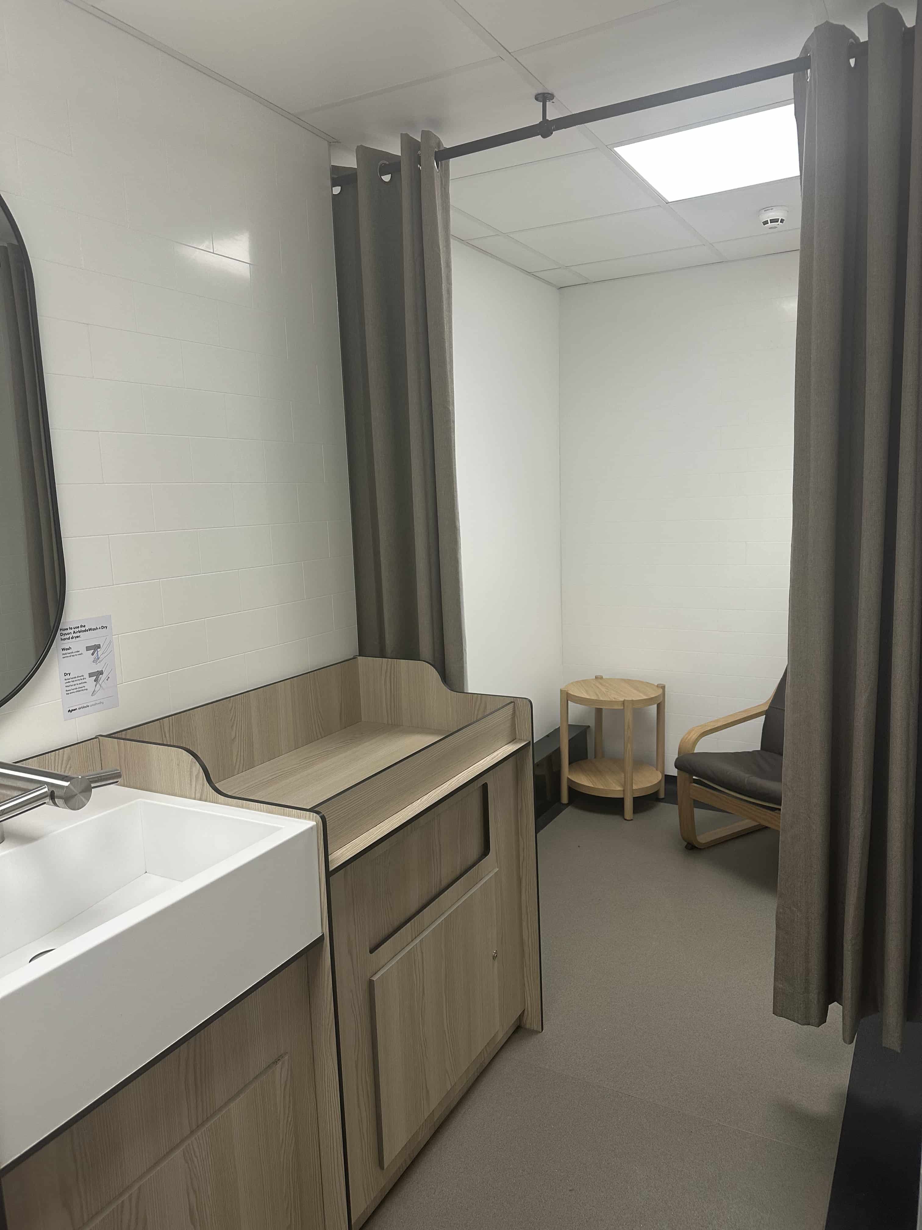 Baby change area