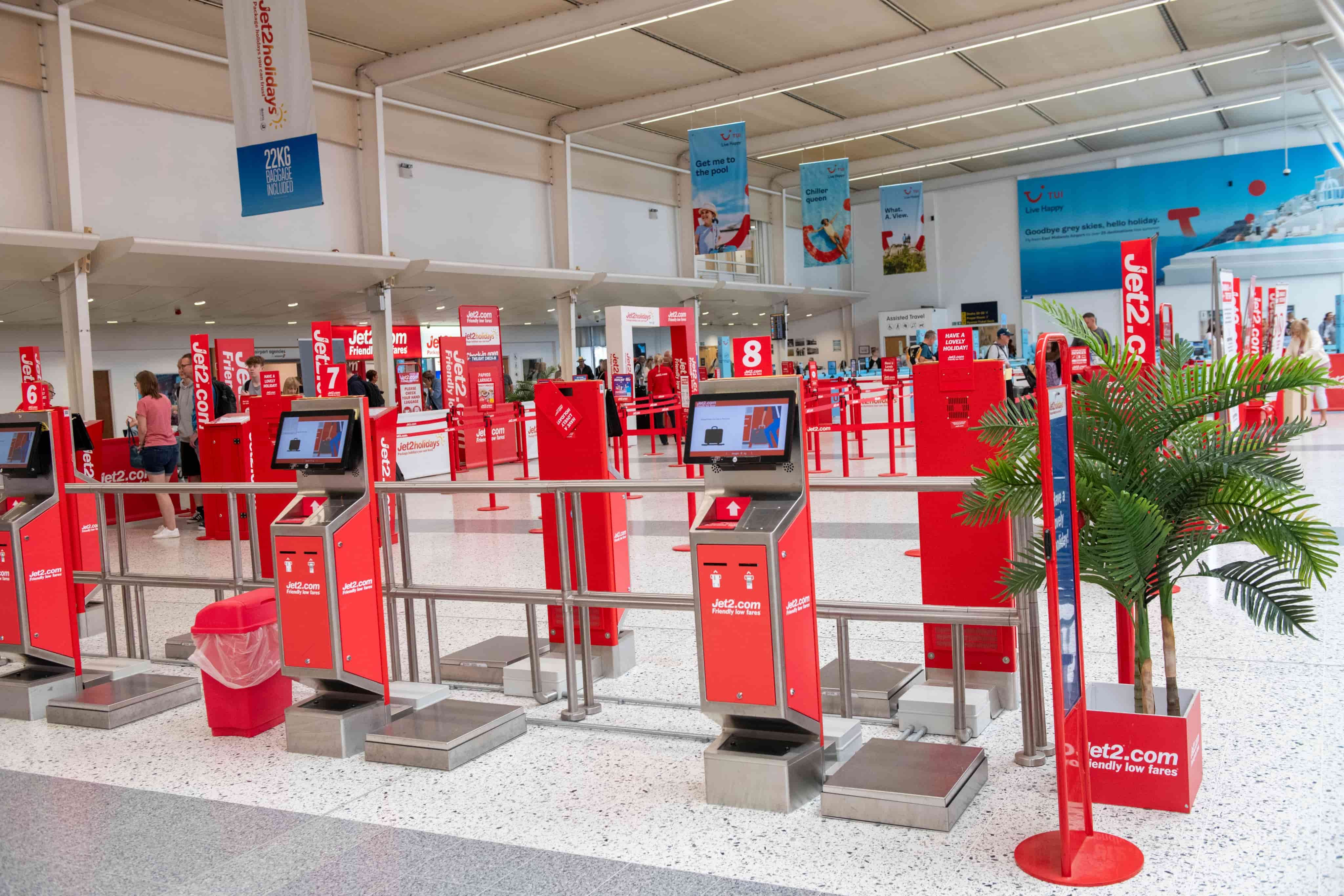 Jet2 bag drop area