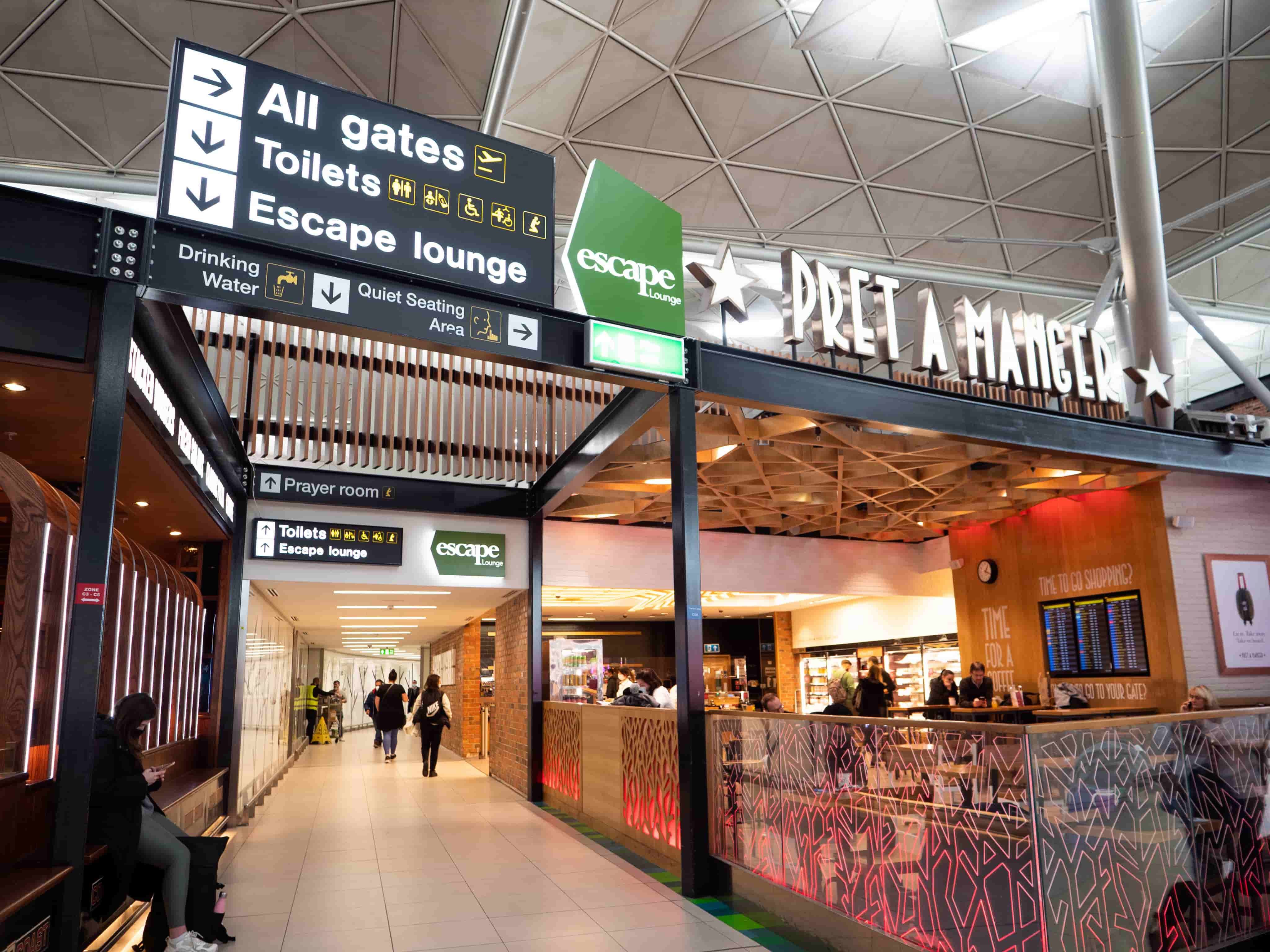 people walking inside the terminal