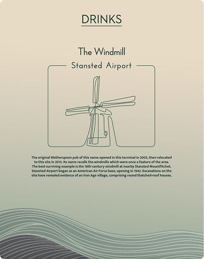 The Windmill drinks menu