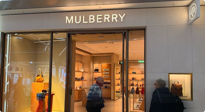 London Stansted Airport Mulberry shop