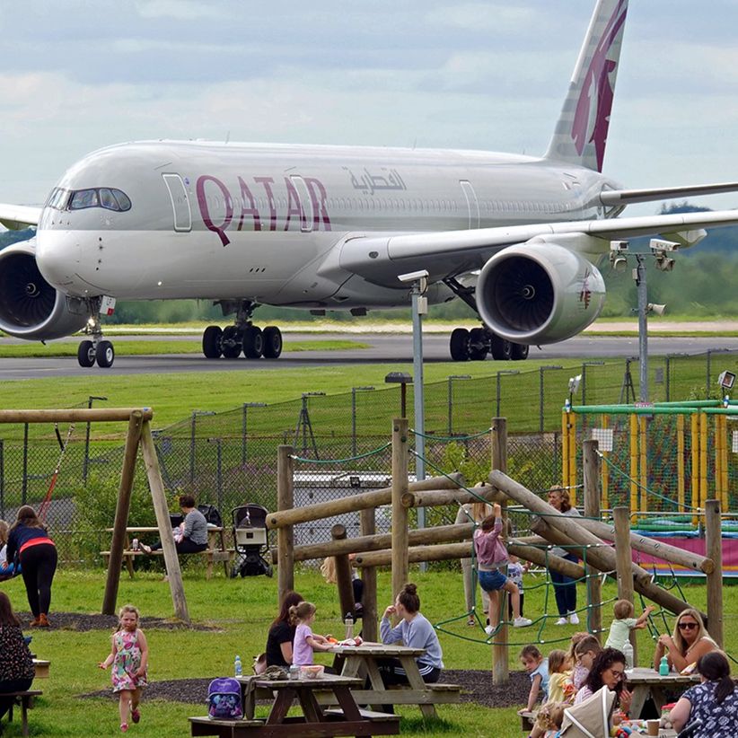 Qatar plane and playground
